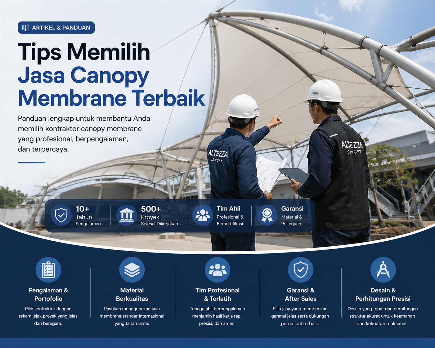 Panduan dan Tips Memilih Jasa Canopy Membrane Terbaik, Profesional, dan Bergaransi