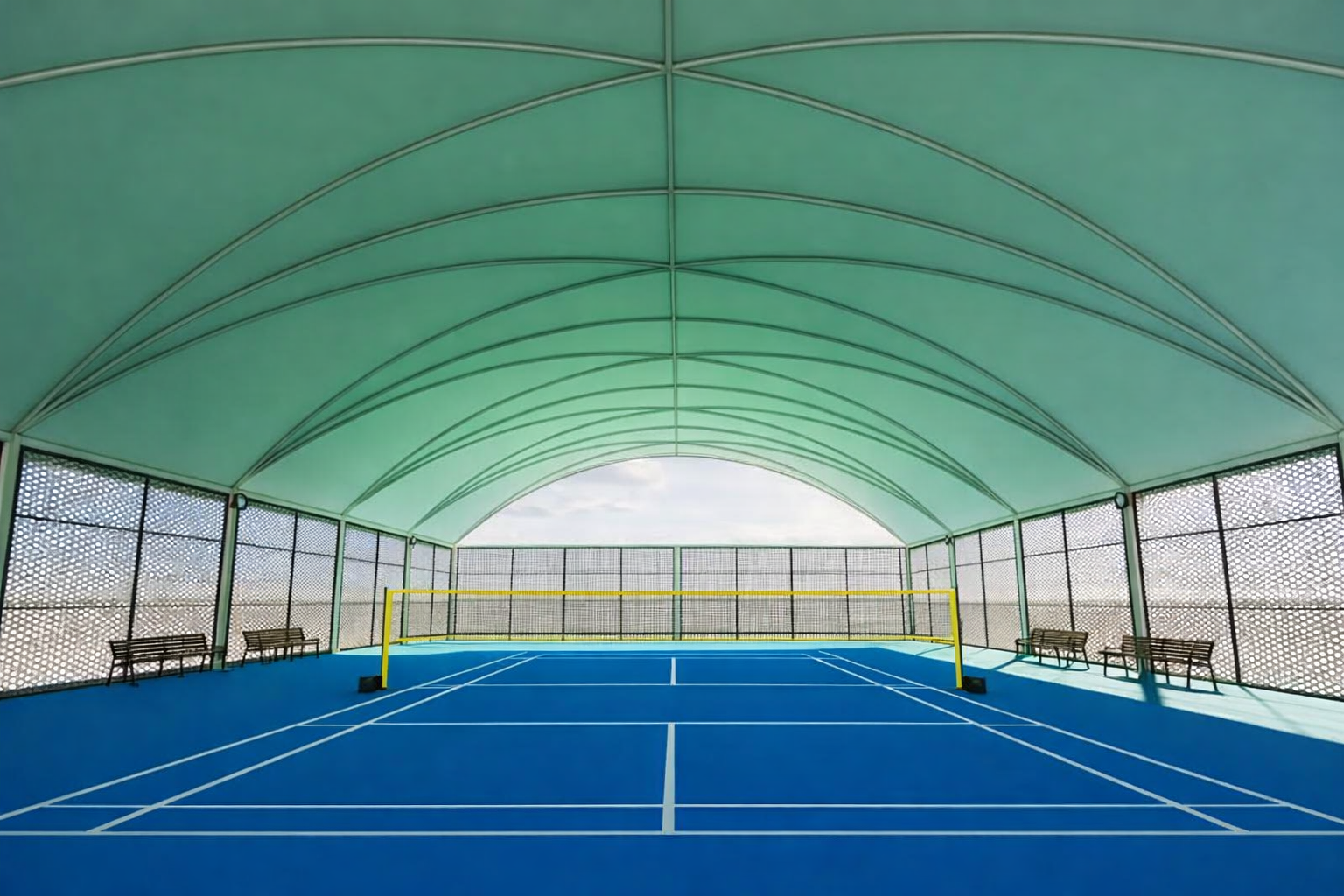 Tahapan Proses Desain 3D Canopy Membrane Altezza Canopy untuk Hasil Presisi dan Estetik